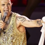 La pop star britannique Robbie Williams n'aime apparemment pas les ronds-points (archives).